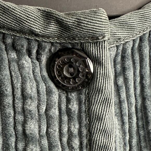 J JILL XL Wide Wale Corduroy Cozy Plush Pleated 6 Button Tunic Swing Coat Gray - Picture 11 of 14